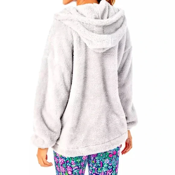 Lilly Pulitzer Suri Sherpa Hoodie Size L - Picture 2 of 6
